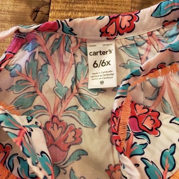 Carters size 6 girls tank top - Picture 2 of 2